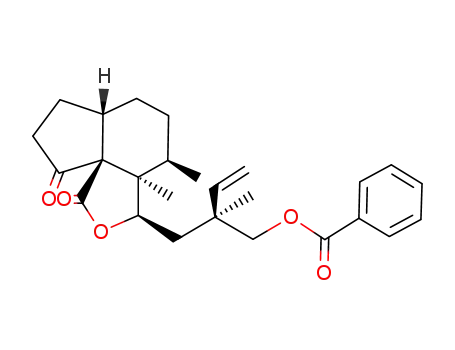 Benzoic acid (S)-2-((3R,3aR,4R,6aS,9aS)-3a,4-dimethyl-1,9-dioxo-octahydro-indeno[3a,4-c]furan-3-ylmethyl)-2-methyl-but-3-enyl ester