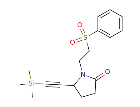 1-(2-Benzenesulfonyl-ethyl)-5-trimethylsilanylethynyl-pyrrolidin-2-one