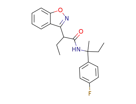 2-(1,2-benzoxazol-3-yl)-N-[2-(4-fluorophenyl)butan-2-yl]butanamide
