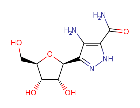 4-amino-5-[3,4-dihydroxy-5-(hydroxymethyl)oxolan-2-yl]-1H-pyrazole-3-carboxamide cas  62160-01-4