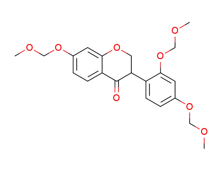 (+/-)-3-<2,4-Bis(methoxymethoxy)phenyl>-2,3-dihydro-7-(methoxymethoxy)-4H-1-benzopyran-4-on