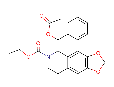 1,3-Dioxolo[4,5-g]isoquinoline-6(5H)-carboxylic acid,
5-[(acetyloxy)phenylmethylene]-7,8-dihydro-, ethyl ester, (Z)-