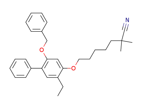 Heptanenitrile,
7-[[5-ethyl-2-(phenylmethoxy)[1,1'-biphenyl]-4-yl]oxy]-2,2-dimethyl-