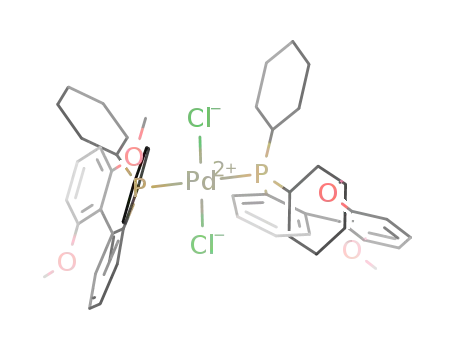 Molecular Structure of 848652-20-0 (Pd(2-dicyclohexylphosphino-2’,6’-dimethoxybiphenyl)<sub>2</sub>Cl<sub>2</sub>)