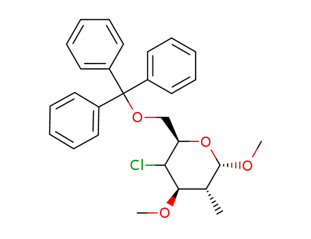 (2R,4R,5R,6S)-3-Chloro-4,6-dimethoxy-5-methyl-2-trityloxymethyl-tetrahydro-pyran