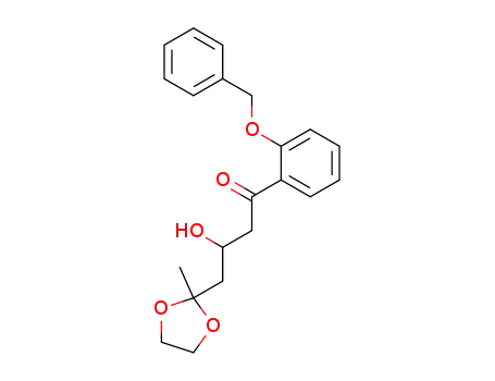 1-Butanone,
3-hydroxy-4-(2-methyl-1,3-dioxolan-2-yl)-1-[2-(phenylmethoxy)phenyl]-