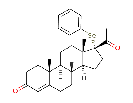 Molecular Structure of 74137-00-1 (17-(phenylseleno)progesterone)