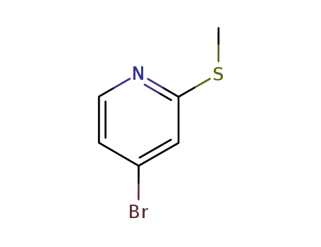 Molecular Structure of 769163-30-6 (4-BROMO-2-(METHYLTHIO)PYRIDINE)