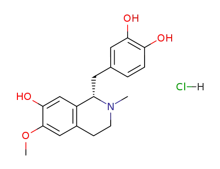 Molecular Structure of 138644-99-2 ((S)-3'-Hydroxy-N-Methylcoclaurine Hydrochloride)