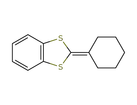 Molecular Structure of 62217-28-1 (1,3-Benzodithiole, 2-cyclohexylidene-)