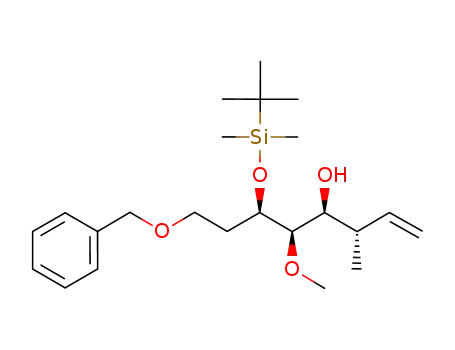 (6R<sup>*</sup>,5R<sup>*</sup>,3S<sup>*</sup>,4S<sup>*</sup>)-8-(benzyloxy)-6-<(tert-butyldimethylsilyl)oxy>-5-methoxy-3-methyl-1-octen-4-ol