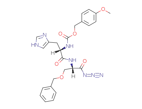 L-Seryl azide,
N-[N-[[(4-methoxyphenyl)methoxy]carbonyl]-L-histidyl]-O-(phenylmethyl)-