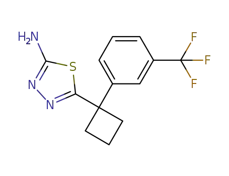 Molecular Structure of 1032464-46-2 (C<sub>13</sub>H<sub>12</sub>F<sub>3</sub>N<sub>3</sub>S)