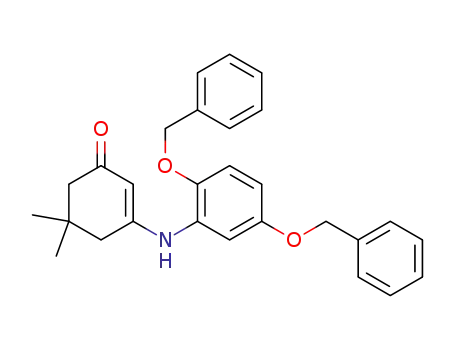 3-<<2,5-Bis(benzyloxy)phenyl>amino>-5,5-dimethyl-2-cyclohexen-1-on