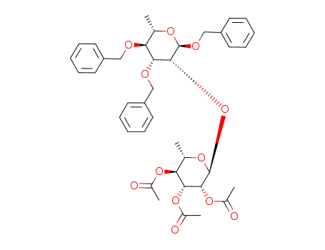 benzyl 3,4-di-O-benzyl-2-O-(2,3,4-tri-O-acetyl-α-L-rhamnopyranosyl)-α-L-rhamnopyranoside