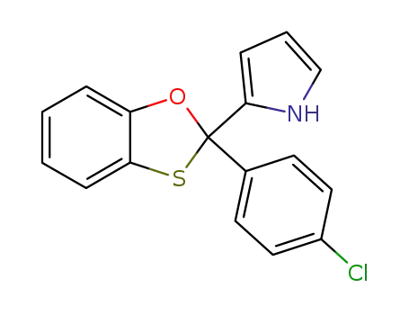 Molecular Structure of 112816-54-3 (2-[2-(4-Chloro-phenyl)-benzo[1,3]oxathiol-2-yl]-1H-pyrrole)