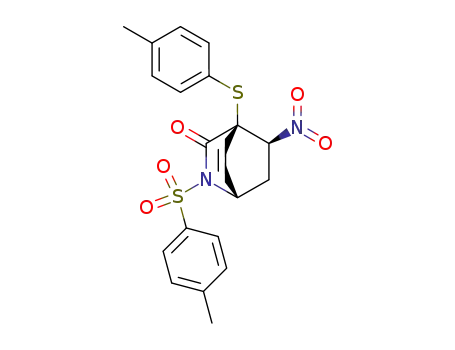 4-(4-methylbenzenesulfenyl)-2-(4'-methylbenzenesulfonyl)-5-endo-nitro-3-oxo-2-azabicyclo<2.2.2>oct-7-ene