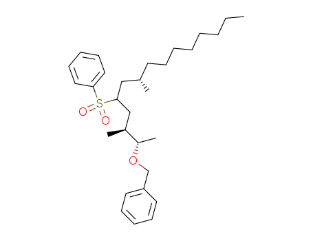 (2S,3S,5RS,7S)-5-phenylsulfonyl-3,7-dimethylpentadecan-2 benzylether