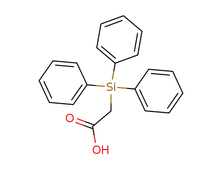 Molecular Structure of 18666-58-5 (Acetic acid, (triphenylsilyl)-)