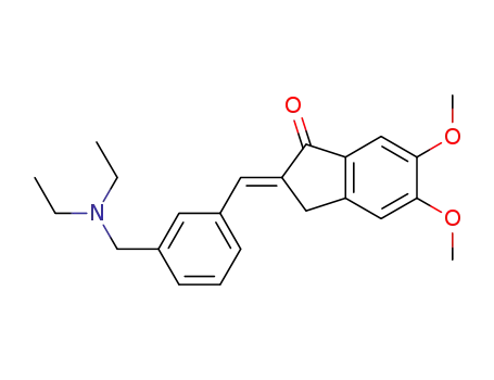 (E )-2-{3-[(diethylamino)methyl]benzylidene}-5,6-dimethoxy-2,3-dihydroinden-1-one