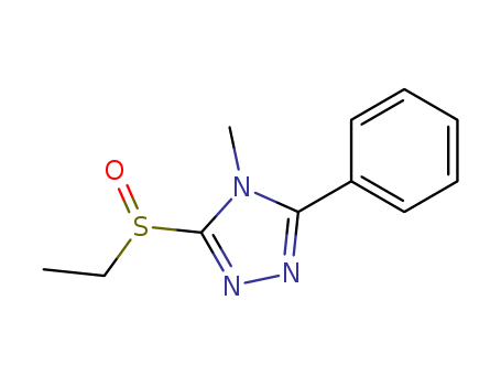 3-(ETHYLSULFINYL)-4-METHYL-5-PHENYL-4H-1,2,4-TRIAZOLE
