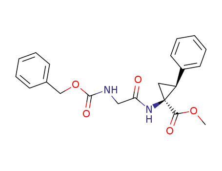 Molecular Structure of 140195-94-4 (methyl DL-1-(N-benzyloxycarbonylglycylamino)-t-2-phenyl-r-1-cyclopropanecarboxylate)
