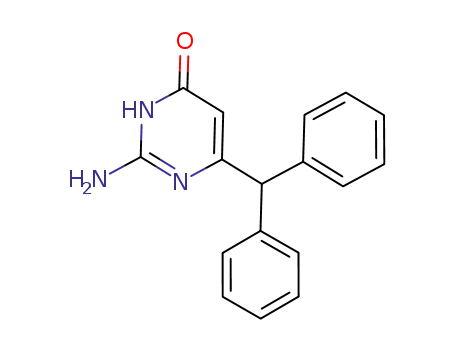 Molecular Structure of 956598-29-1 (2-amino-6-diphenylmethyl-4(3H)-pyrimidinone)