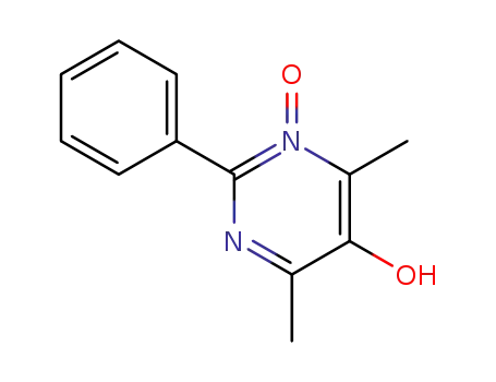 Molecular Structure of 88070-46-6 (5-Pyrimidinol, 4,6-dimethyl-2-phenyl-, 1-oxide)