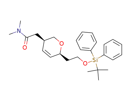(2S-cis)-5,6-dihydro-N,N-dimethyl-2-<2-<<(1,1-dimethylethyl)diphenylsilyl>oxy>ethyl>-2H-pyran-5-acetamide