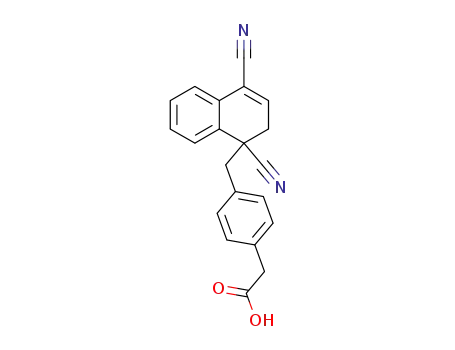 [4-(1,4-Dicyano-1,2-dihydro-naphthalen-1-ylmethyl)-phenyl]-acetic acid