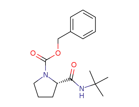 Molecular Structure of 128018-17-7 ((L)-N-BENZYLOXYCARBONYL-PROLINE-TERT BUTYLAMIDE)