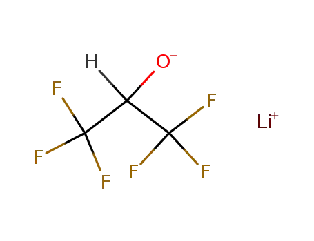 Molecular Structure of 29649-10-3 (2-Propanol, 1,1,1,3,3,3-hexafluoro-, lithium salt)