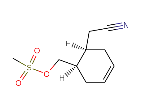 (1R,2R)-1-methanol-2-acetonitrile-4-cyclohexene mesylate