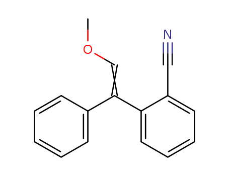 Benzonitrile, 2-(2-methoxy-1-phenylethenyl)-
