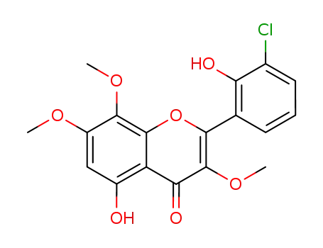 Molecular Structure of 23363-64-6 (Chlorflavonin)