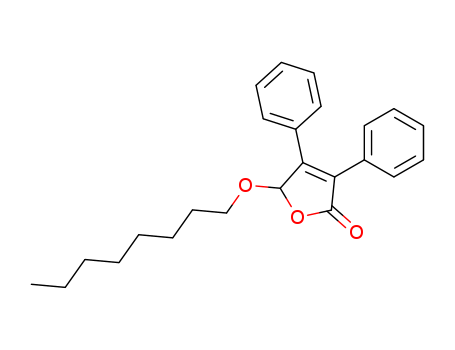 2(5H)-Furanone, 5-(octyloxy)-3,4-diphenyl-