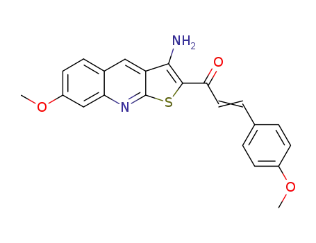 (E)-1-(3-Amino-7-methoxy-thieno[2,3-b]quinolin-2-yl)-3-(4-methoxy-phenyl)-propenone