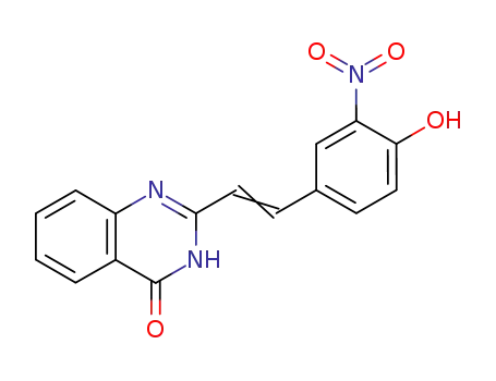 Molecular Structure of 75342-05-1 (4(1H)-Quinazolinone, 2-[2-(4-hydroxy-3-nitrophenyl)ethenyl]-)