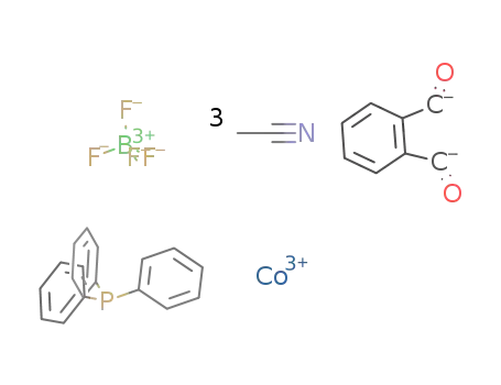 [Co(PPh<sub>3</sub>)(MeCN)3(C<sub>8</sub>H<sub>4</sub>O<sub>2</sub>)]BF<sub>4</sub>