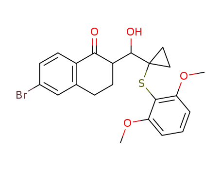 2-<(1-((2,6-dimethoxyphenyl)thio)cyclopropyl)hydroxymethyl>-6-bromo-3,4-dihydronaphthalen-1(2H)-one