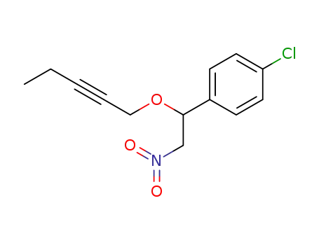 1-(4-chlorophenyl)-1-(2-pentynyloxy)-2-nitroethane