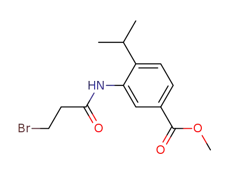 Benzoic acid, 3-[(3-bromo-1-oxopropyl)amino]-4-(1-methylethyl)-,
methyl ester
