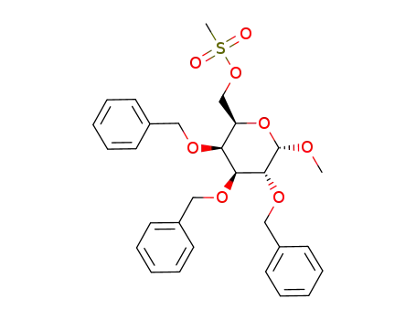 methyl 2,3,4-tri-O-benzyl-6-O-(methylsulfonyl)-α-D-galactopyranoside