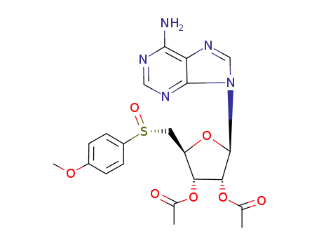 2',3'-di-O-acetyl-5'-deoxy-5'-<(4-methoxyphenyl)sulfinyl(S<sub>R</sub>)>adenosine