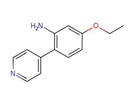 Molecular Structure of 158461-65-5 (Benzenamine, 5-ethoxy-2-(4-pyridinyl)- (9CI))