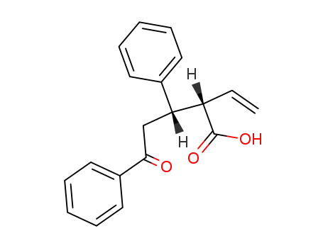 Molecular Structure of 100201-07-8 (R,R(S,S)-3,5-diphenyl-2-ethenyl-5-oxopentanoic acid)