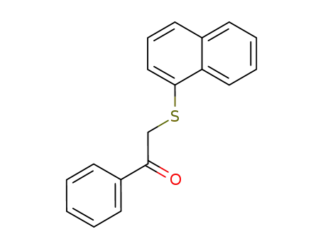 Molecular Structure of 109251-86-7 (1-naphtyl phenacyl sulfide)