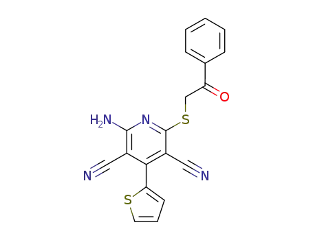 2-amino-6-[(2-oxo-2-phenylethyl)sulfanyl]-4-(2-thienyl)-3,5-pyridinedicarbonitrile