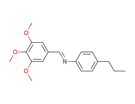 Molecular Structure of 151221-95-3 (4-propyl-N-[(E)-(3,4,5-trimethoxyphenyl)methylidene]aniline)