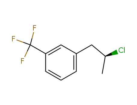 Molecular Structure of 154140-24-6 (2-chloro-1-<3-(trifluoromethyl)phenyl>propane)